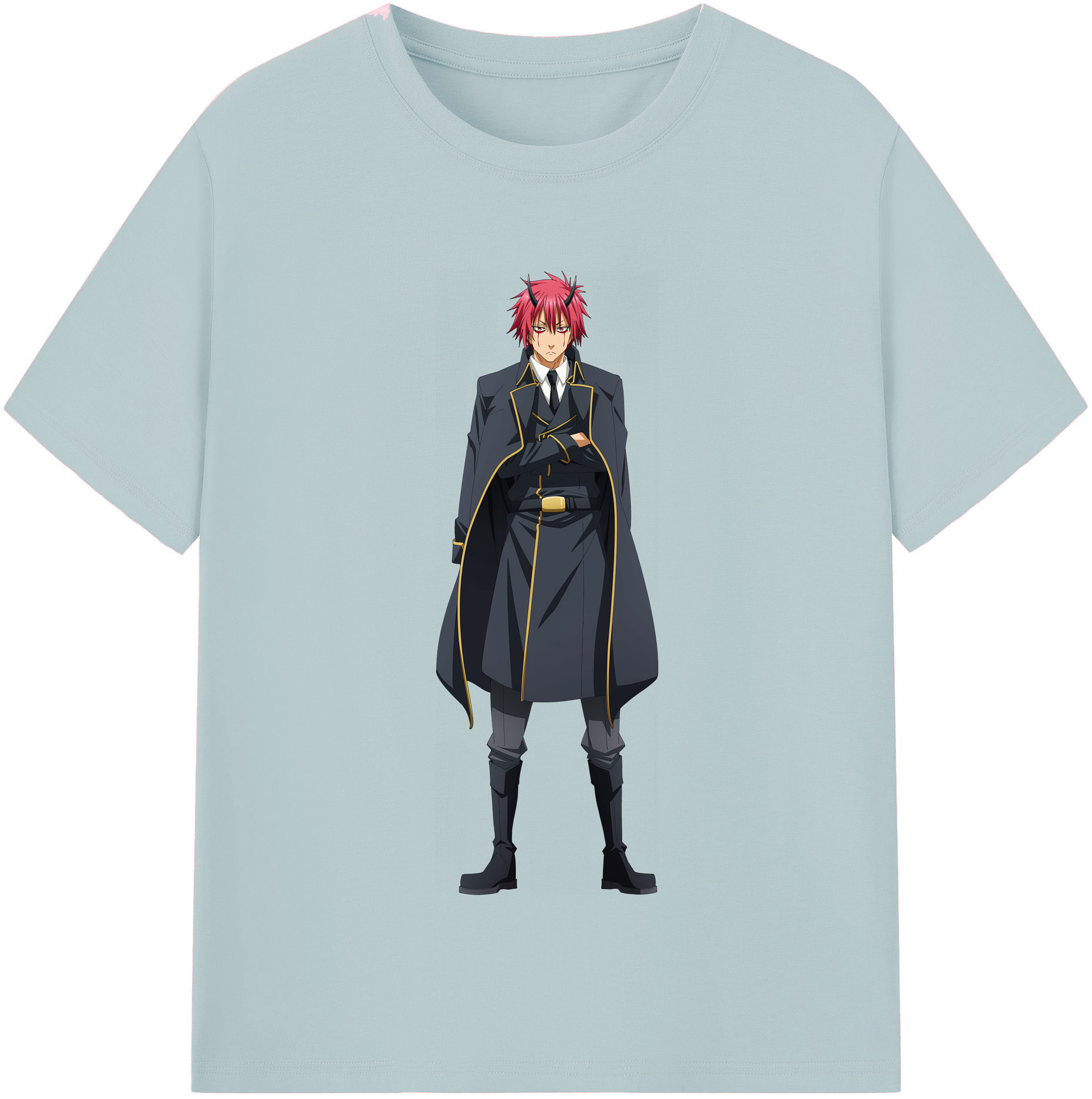 （画像用） 転スラ Regarding Reincarnated to Slime 綿100％半袖Tシャツ（フロントプリント）